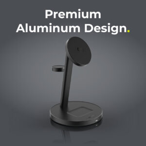 Mobile Origin Qi2 25W PowerStand Pro 3in1 su 40-60W AVS GaN įkrovikliu PW40 juodas - Image 5