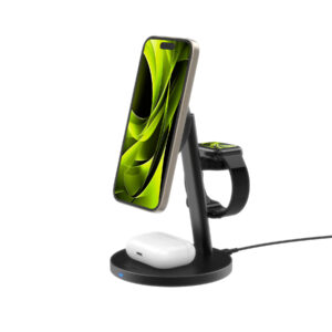 Mobile Origin Qi2 25W PowerStand Pro 3in1 su 40-60W AVS GaN įkrovikliu PW40 juodas - Image 8