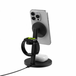Mobile Origin Qi2 25W PowerStand Pro 3in1 su 40-60W AVS GaN įkrovikliu PW40 juodas - Image 9