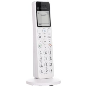 Belaidis fiksuoto ryšio telefonas Motorola DOT411 baltas - Image 3