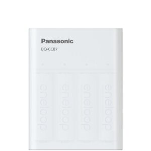 Baterijų įkroviklis PANASONIC Eneloop Smartplus BQ-CC87 + 4x AA 2000 mAh (K-KJ87MCD40USB) - Image 3