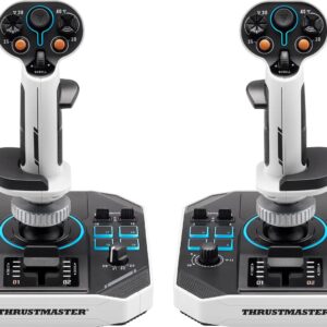 Thrustmaster Sol-R 2 HOSAS Space Sim Duo Juoda, Balta USB Orlaivio vairalazdė Analoginis / skaitmeninis PC