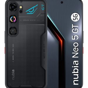 ZTE Nubia NBNEO5GTGBLK išmanusis telefonas 17,3 cm (6.8") Hibridinis lizdas dviem SIM kortelėms Android 16.0 5G C tipo USB 12 GB 256 GB 6210 mAh Juoda