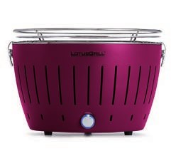LotusGrill G34 U PU kepsninė / grilis Grilio kepsniai Katilas Medžio anglys (kuras) Violetinė