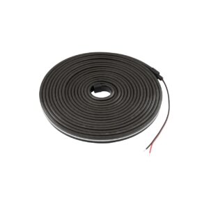 NEON FLEX LED juosta juoda, 24Vdc, 8W/m, 140lm/m, 3000K, 4x10mm, IP67 5m ritė - Image 1