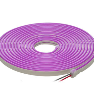 LED juosta NEON FLEX 12Vdc, 7.2W/m, karpoma 1cm, Violetinė, 6x12mm, 5m ritė, IP67