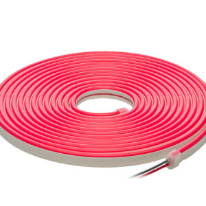 LED juosta NEON FLEX 12Vdc, 7.2W/m, karpoma 1cm, Raudona, 6x12mm, 5m ritė, IP67