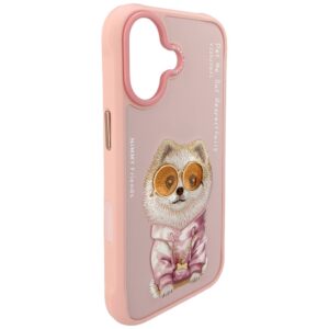 Case Nimmy Glasses Cool Dog for iPhone 17 pink - Image 4