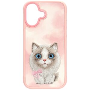 Case Nimmy Big Eyed Pet 2.0 Cat for iPhone 17 pink