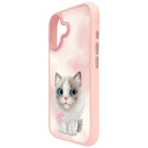 Case Nimmy Big Eyed Pet 2.0 Cat for iPhone 17 pink - Image 4