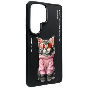 Etui Nimmy Glasses Cool Cat for Samsung Galaxy S26 Ultra black - Image 3
