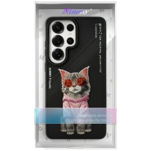 Etui Nimmy Glasses Cool Cat for Samsung Galaxy S26 Ultra black - Image 6