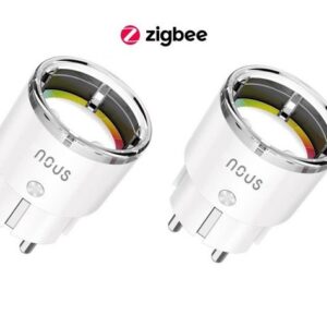 Išmanioji ZigBee rozetė (2vnt. kompl.) A1Z, 2500W 10A, su energijos matavimu, TUYA / Smart Life, NOUS
