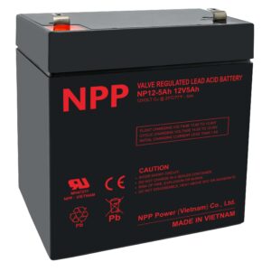 Akumuliatorius 12V 5Ah T2(F2) Pb AGM NPP