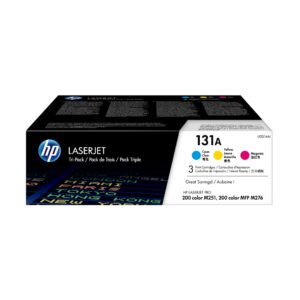HP 131A 3-pack Cyan/Magenta/Yellow Original LaserJet Toner Cartridges - Image 1