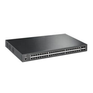 TP-Link JetStream TL-SG3452XP tinklo komutatorius Valdomas L2+ Gigabit Ethernet (10/100/1000) Maitinimas per Eternetą (PoE) 1U Juoda