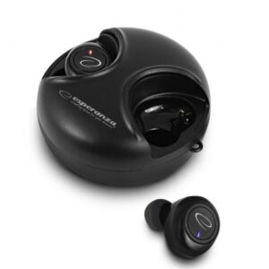 Esperanza EH228K Ausinės be mikrofono ir ausinės su mikrofonu Bevielis Įkišamos į ausį Skambučiai / muzika Mikro USB Bluetooth Juoda