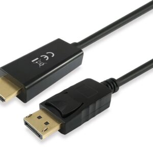 Equip 119392 vaizdo kabelio adapteris 5 m DisplayPort HDMI Juoda - Image 1