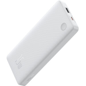 LiPo išorinis akumuliatorius (PowerBank) 10000mAh 15W USB + USB-C Airpow Lite baltas BASEUS - Image 1