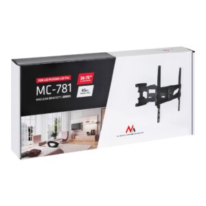 Maclean MC-781 televizoriaus laikiklis 177,8 cm (70") Juoda - Image 3