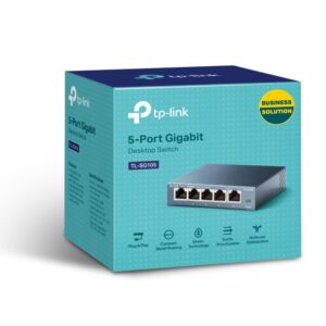 TP-Link TL-SG105 tinklo komutatorius Ne-valdomas L2 Gigabit Ethernet (10/100/1000) Juoda - Image 3
