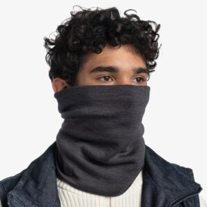 BUFF Daugiafunkcinis diržas MERINO HEAVYWEIGHT NECK WARMERSOLID GREY - Image 2