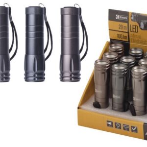 Žibintuvėlis COB 3W 3x AAA, metalinis, 100lm, EMOS