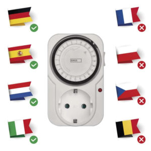 Mechaninis laikmatis TS-MD31, 230V AC, 16A, SCHUKO, EMOS
