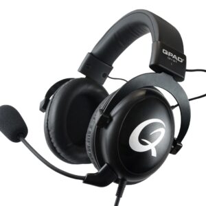 QPAD QH-91 Laisvų rankų įranga Vielinis Su lankeliu Žaidimams Juoda - Image 1