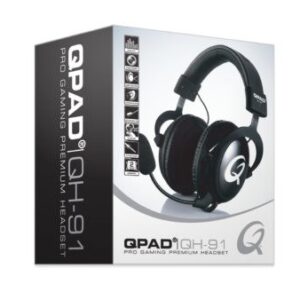 QPAD QH-91 Laisvų rankų įranga Vielinis Su lankeliu Žaidimams Juoda - Image 3