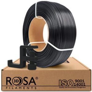 3D plastikas PCTG juoda 1.75mm 1kg refill pakuotė Rosa3D - Image 1