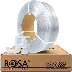 3D plastikas PCTG skaidrus 1.75mm 1kg refill pakuotė Rosa3D - Image 1