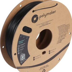 3D plastikas TPU90 juodas 1.75mm 0.75kg PolyFlex Polymaker - Image 1