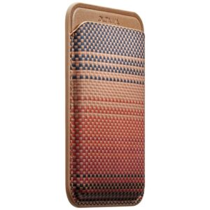 Magnetic wallet PITAKA Woven Wallet MagSafe for phone sunset - Image 2