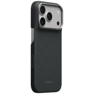 Dėklas PITAKA Edge Argyle MagSafe, skirtas iPhone 18 Pro / 17 Pro, bazalto juodas - Image 2