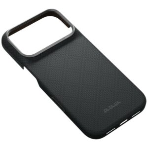 Dėklas PITAKA Edge Argyle MagSafe, skirtas iPhone 18 Pro / 17 Pro, bazalto juodas - Image 5