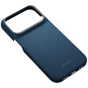 Dėklas PITAKA Edge Argyle MagSafe dėklas, skirtas iPhone 18 Pro / 17 Pro, vidurnakčio mėlyna - Image 3