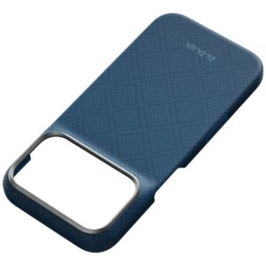 Dėklas PITAKA Edge Argyle MagSafe dėklas, skirtas iPhone 18 Pro / 17 Pro, vidurnakčio mėlyna - Image 5