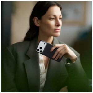 Dėklas PITAKA Edge Argyle MagSafe, skirtas iPhone 18 Pro Max / 17 Pro Max, bazalto juodas - Image 10