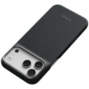 Dėklas PITAKA Edge Argyle MagSafe, skirtas iPhone 18 Pro Max / 17 Pro Max, bazalto juodas - Image 7