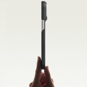 Dėklas PITAKA Edge Argyle MagSafe, skirtas iPhone 18 Pro Max / 17 Pro Max, bazalto juodas - Image 8