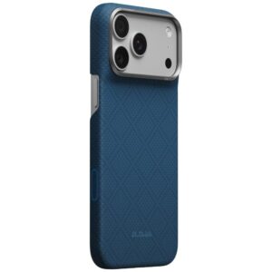 Dėklas PITAKA Edge Argyle MagSafe dėklas, skirtas iPhone 18 Pro Max / 17 Pro Max, vidurnakčio mėlyna - Image 2