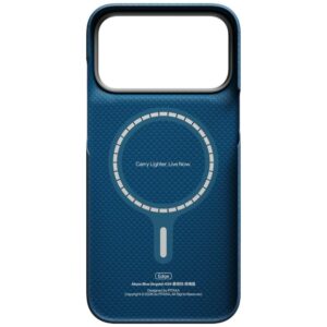 Dėklas PITAKA Edge Argyle MagSafe dėklas, skirtas iPhone 18 Pro Max / 17 Pro Max, vidurnakčio mėlyna - Image 3