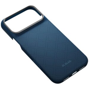 Dėklas PITAKA Edge Argyle MagSafe dėklas, skirtas iPhone 18 Pro Max / 17 Pro Max, vidurnakčio mėlyna - Image 5