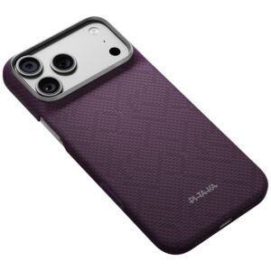 Case PITAKA Edge PTK Weaving-Charoite MagSafe for iPhone 18 Pro Max / 17 Pro Max Purple - Image 3