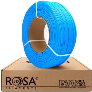 3D plastikas PLA mėlyna 1.75mm 1kg refill pakuotė Rosa3D - Image 1