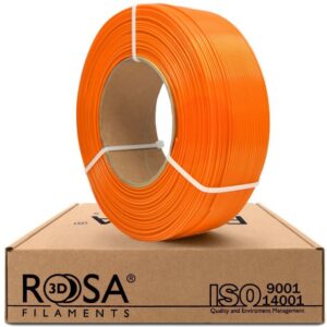 3D plastikas PLA oranžinė 1.75mm 1kg refill pakuotė Rosa3D - Image 1