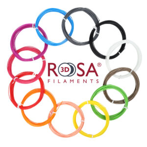 PLA plastiko komplektas 3D pieštukui 12 spalvų po 30g (10m) 1.75mm ROSA3D - Image 1