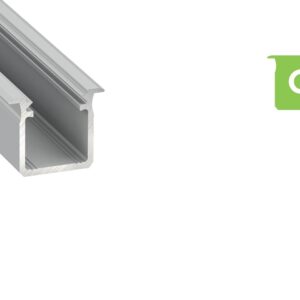 Profilis aliuminis anoduotas LED juostoms įleidžiamas, gilus, G, 2.02m LUMINES