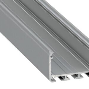 Profilis aliuminis anoduotas LED juostoms, 2.02m, platus ILEDO, LUMINES